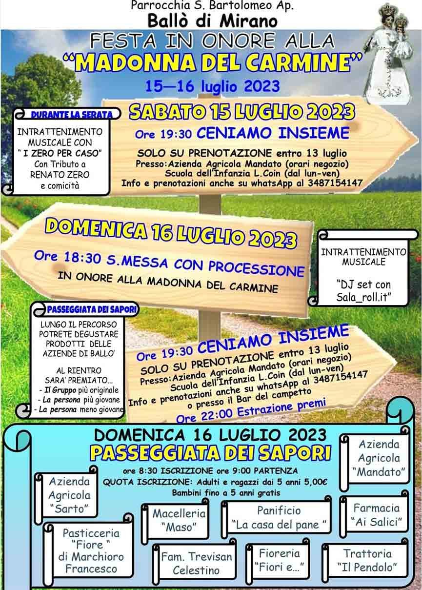 Locandina di Festa della Madonna del Carmine
