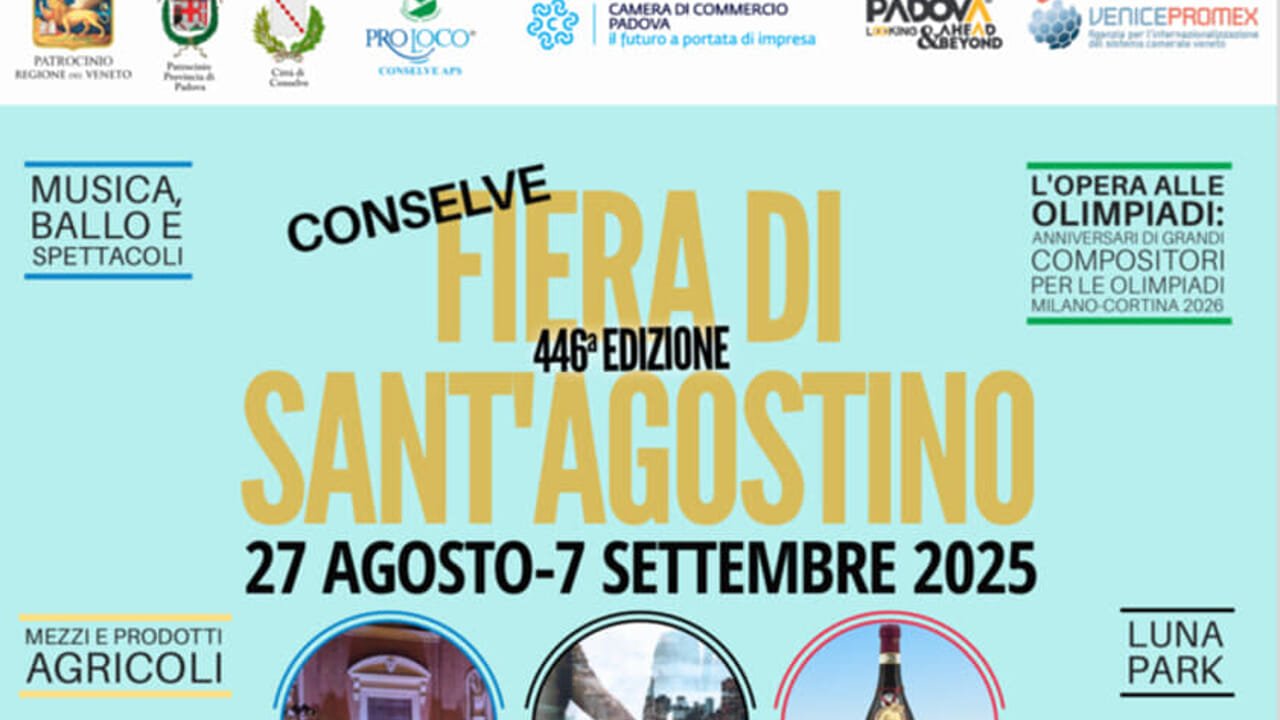 Manifesto di Fiera di Sant'Agostino di Conselve