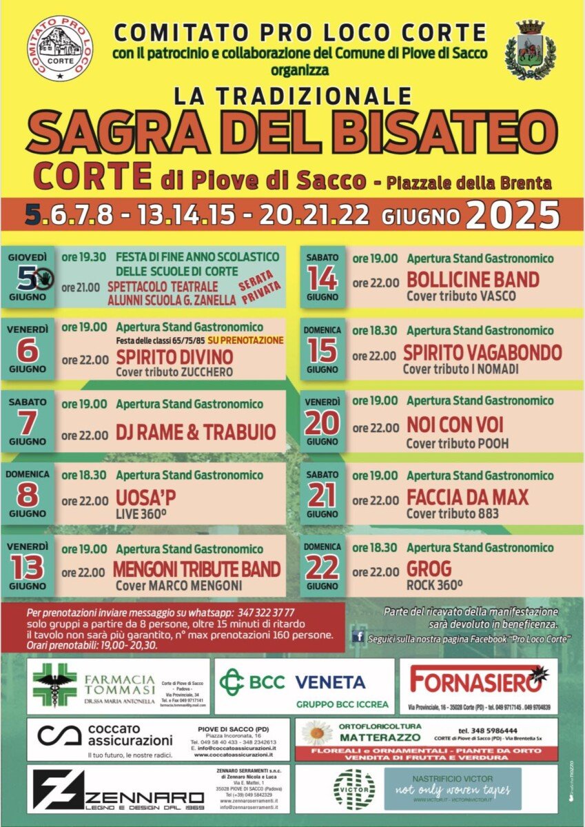 Locandina di Sagra del Bisateo